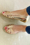 Leonora | Sandalias Doradas Luz de Verano
