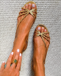 Ginebra | Sandalias Doradas Elegancia Estival