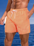 Santiago | Bañador Corto Estampado Geométrico Hombre Cordón Ajustable