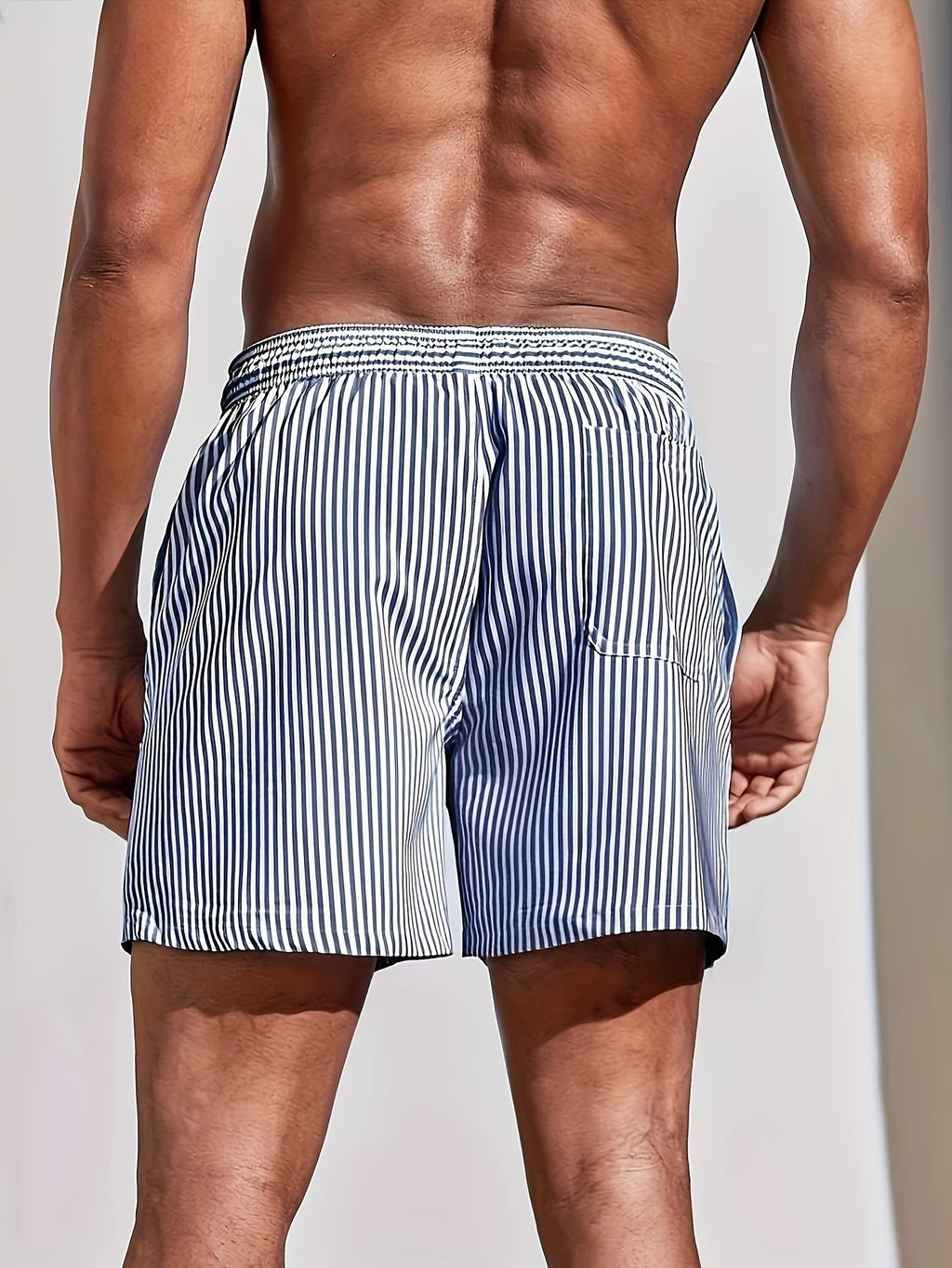 Santiago | Bañador Corto Estampado Geométrico Hombre Cordón Ajustable