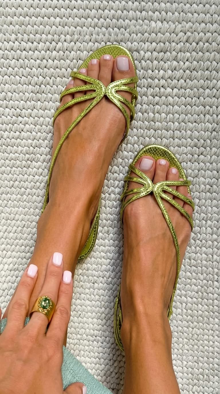 Ginebra | Sandalias Doradas Elegancia Estival