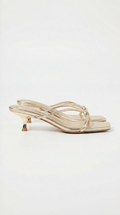 Sandalias con tacón Christina y detalle de nudo