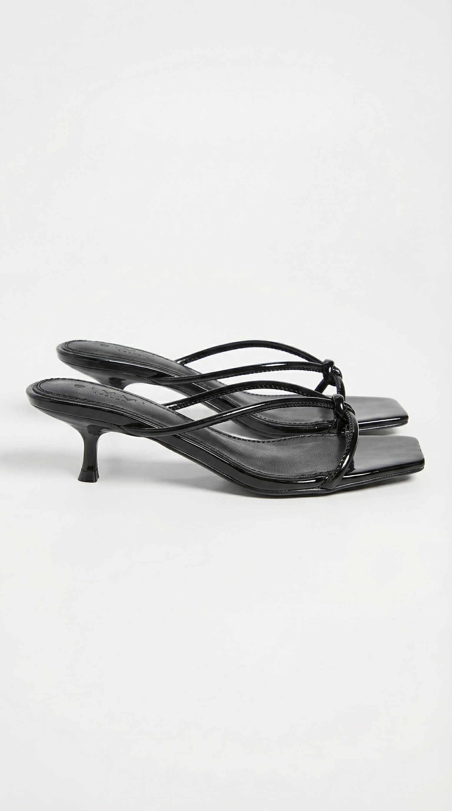 Sandalias con tacón Christina y detalle de nudo