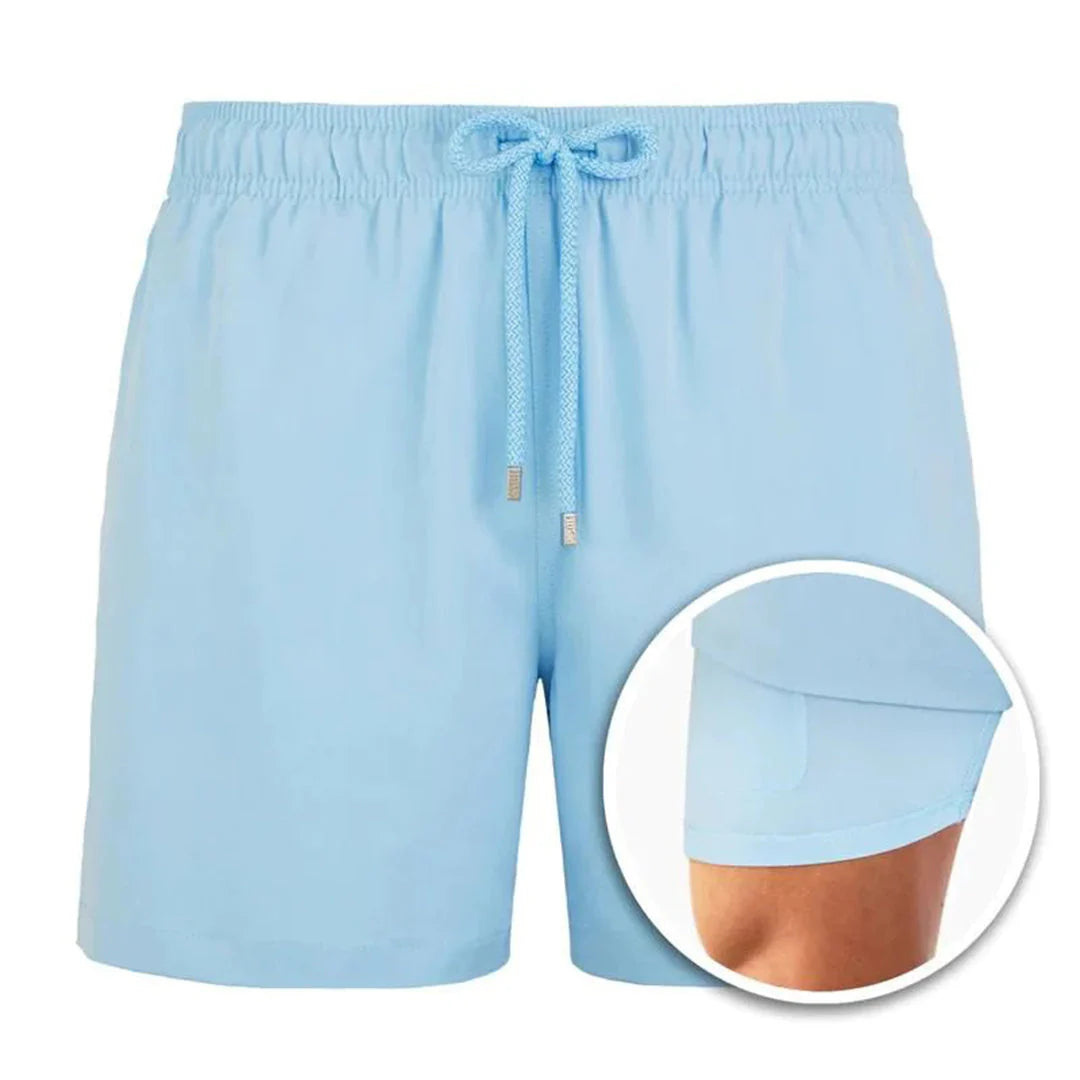 Tomás | Bañador de Natación Estampado Tropical Hombre Cintura Elástica